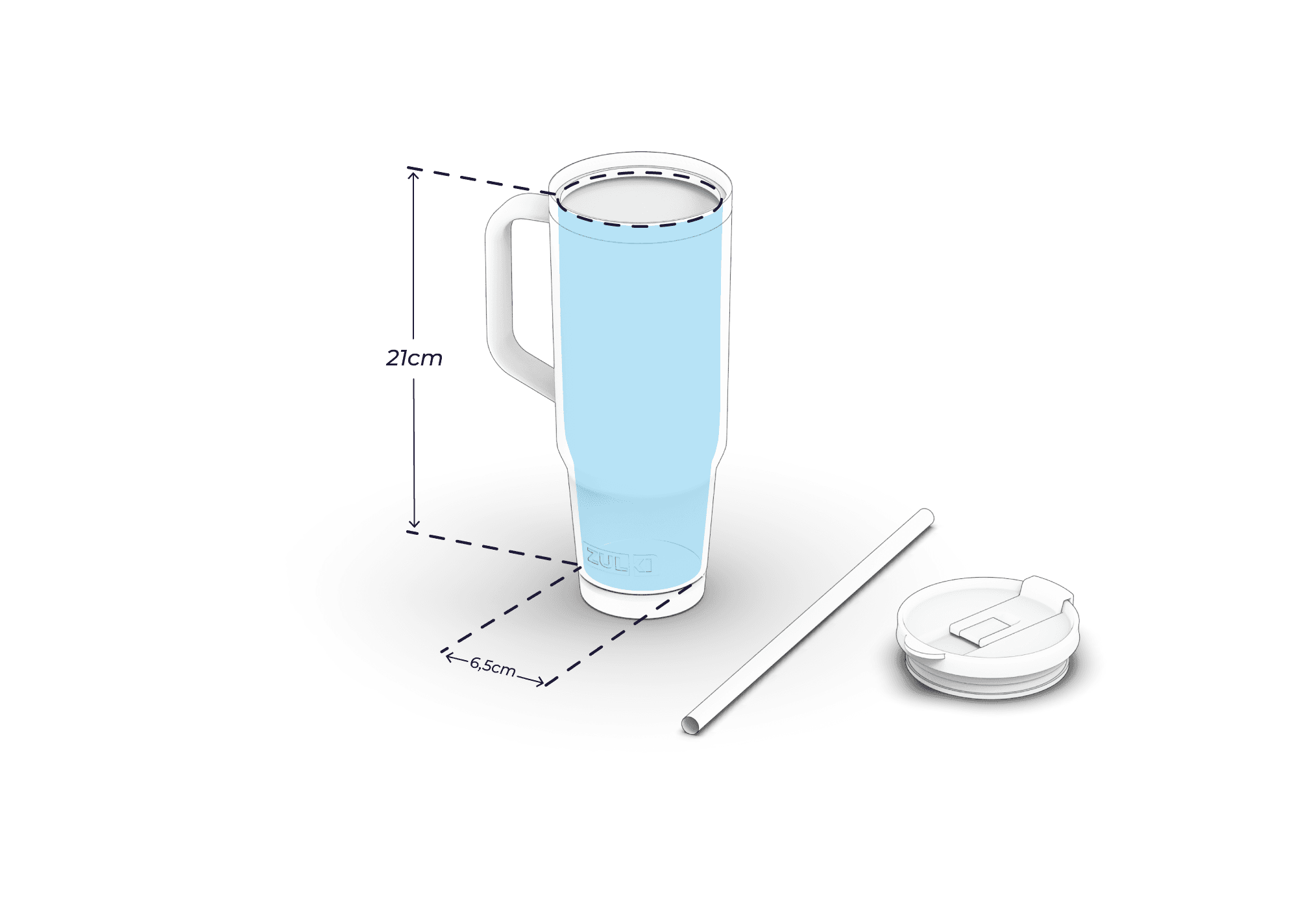 Tumbler Térmico 1.100lts Si llevas agua congelada para cuando termine el partido, café para cuando esperas que la caña pique o simplemente necesitas mantenerte hidratado mientras recorres campos de cultivo no te puede faltar este tanquecito. 1100 mililitros Pajita de Tritan™ A prueba de pérdidas - solamente - - solamente -